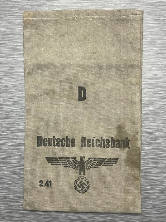 GERMAN WW2 HEER DEUTSCHE REICHSBANK SMALL COIN MONEY BAG