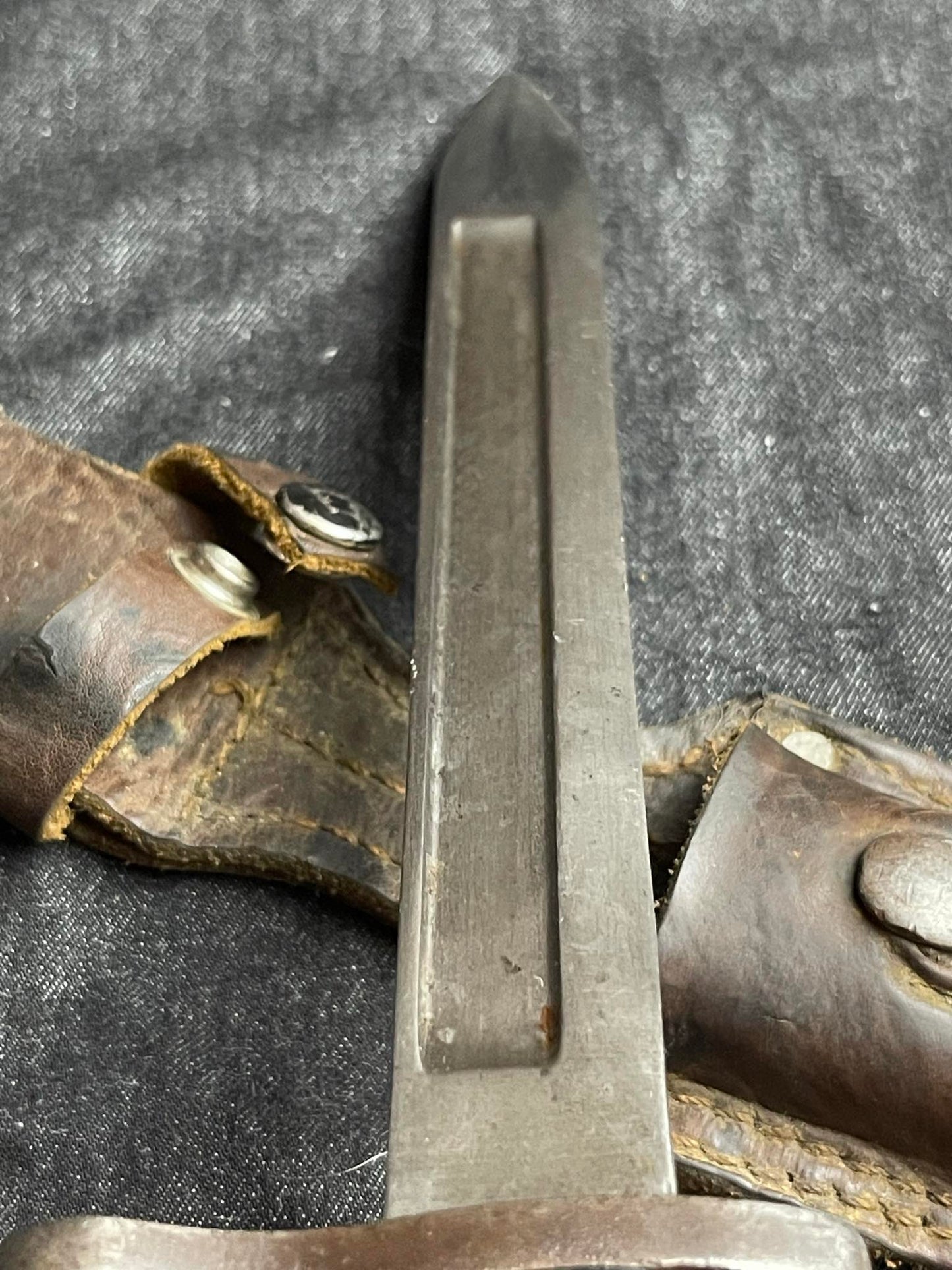 INTERESTING EARLY TURKISH ASKARI FABRIKA M1935 MAUSER BAYONET WITH FROG