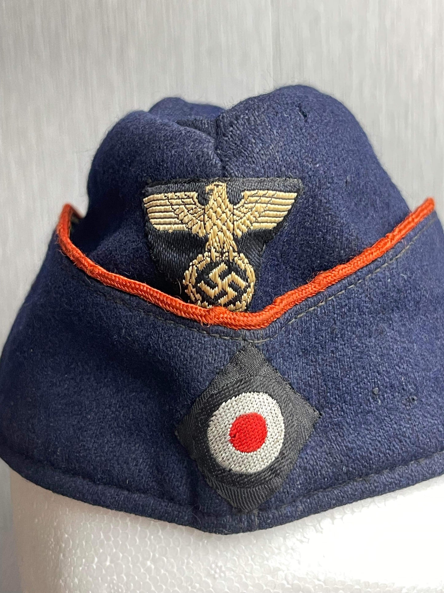 GERMAN WW2 1942 DR 'DEUTSCHE REICHSBAHN' CAP "SCHIFFCHEN" MARKED MARKED