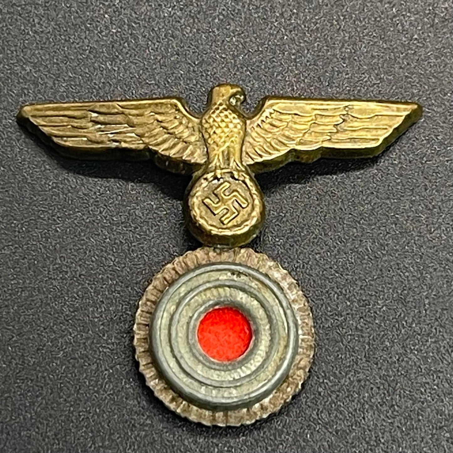 GERMAN WW2 KRIEGSMARINE EM/NCO VISOR CAP EAGLE WITH COCKADE (DONALD DUCK TYPE)