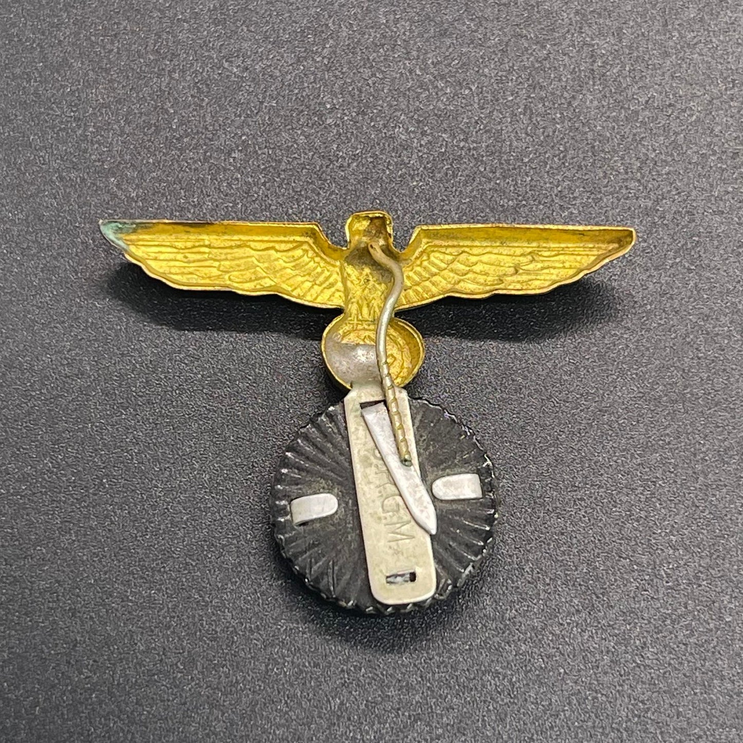 GERMAN WW2 KRIEGSMARINE EM/NCO VISOR CAP EAGLE WITH COCKADE DRGM MARKED