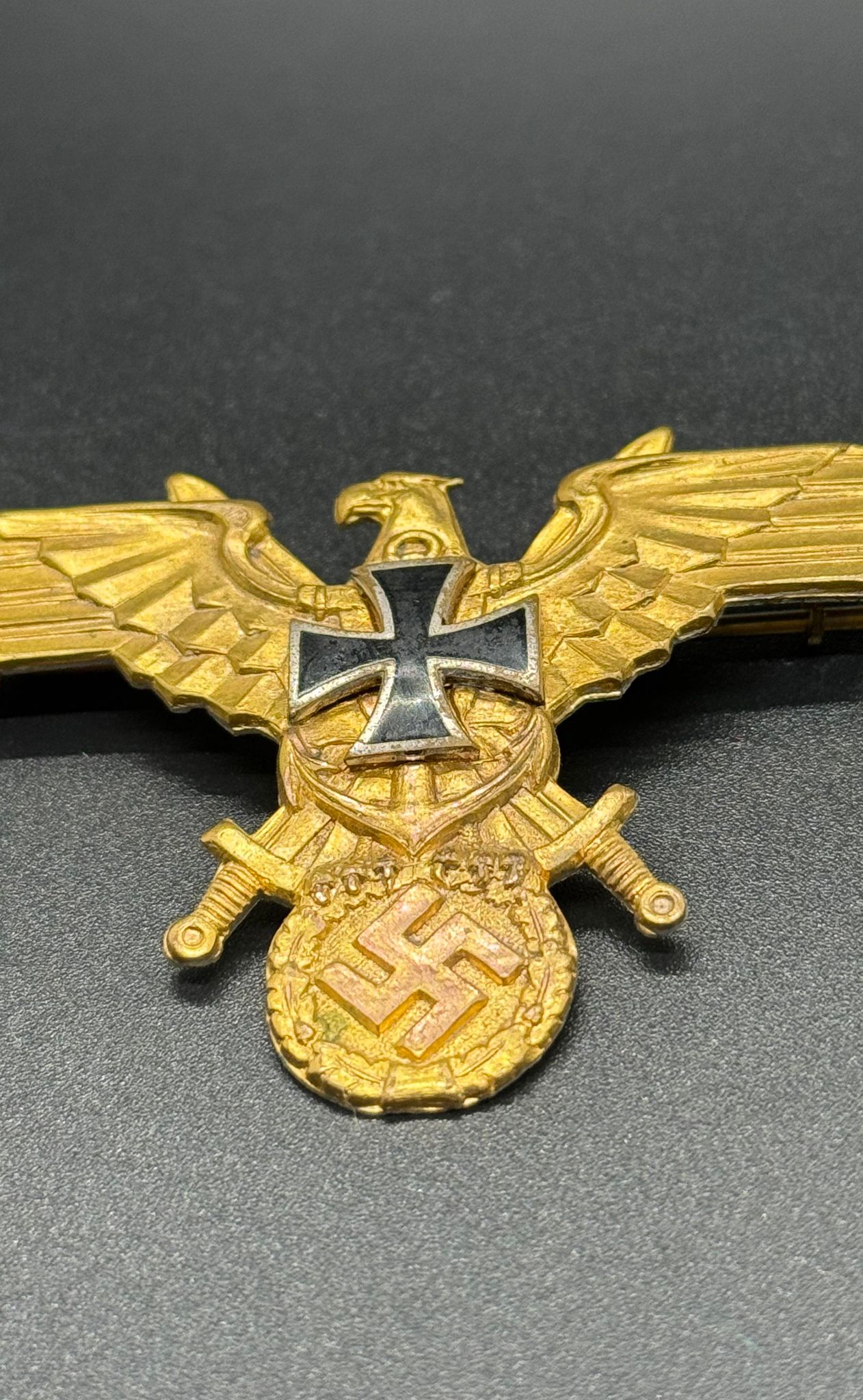 GERMAN WW2 NATIONAL SOZIALISTISCHE DEUTSCHER MARINE BUND NSRKB/NSDMB BREAST EAGLE