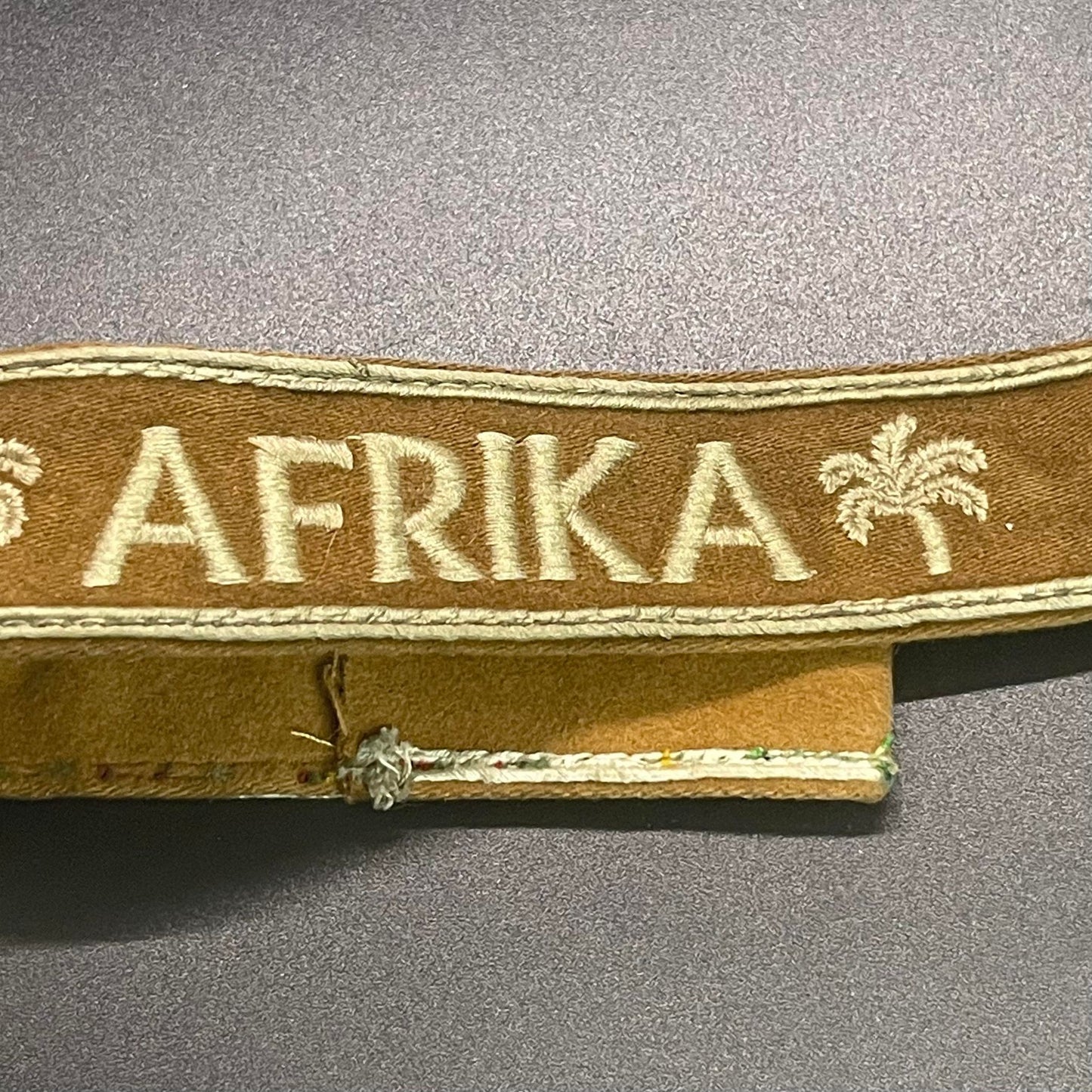 GERMAN WW2 DEUTSCHE AFRIKA KORPS (DAK) UNIFORM REMOVED CUFF TITLE