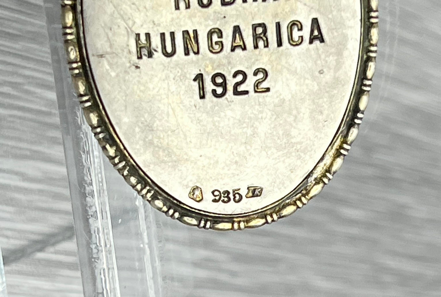 1922 CRUX RUBRA HUNGARICA 'HUNGARIAN ORDER OF MERIT' RED CROSS MEDAL .935 SILVER
