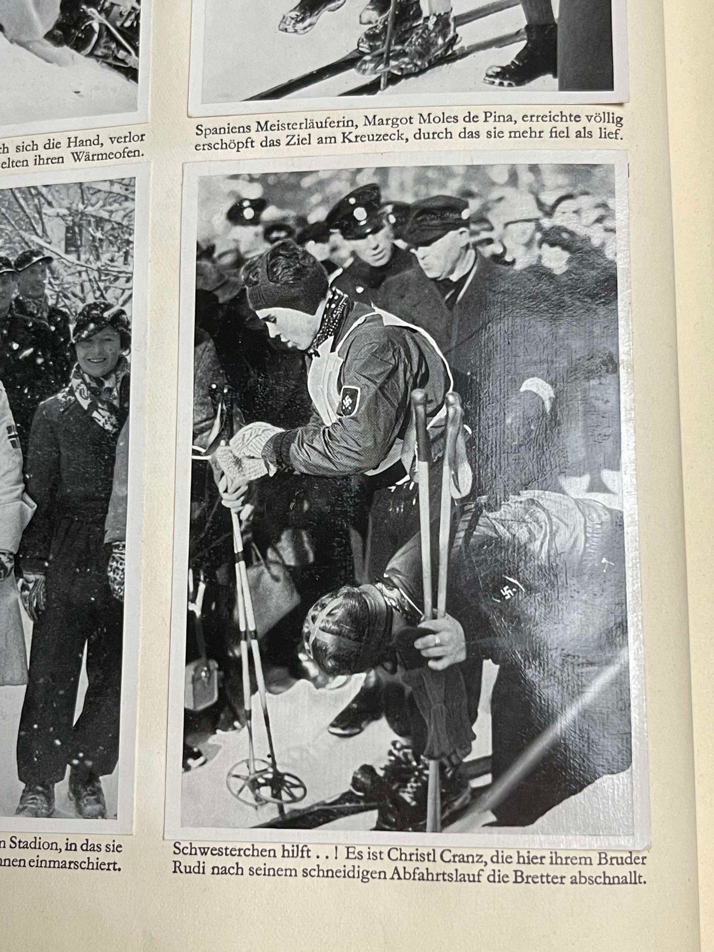 GERMAN 1936 "OLYMPIA" COMMEMORATIVE OLYMPIC GAMES BOOK WITH BW & COLOR PHOTOS VOLUME 1