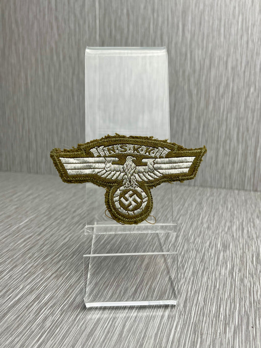 GERMAN WW2 NSKK BEVO FLATWIRE BREAST EAGLE W/ RZM TAG