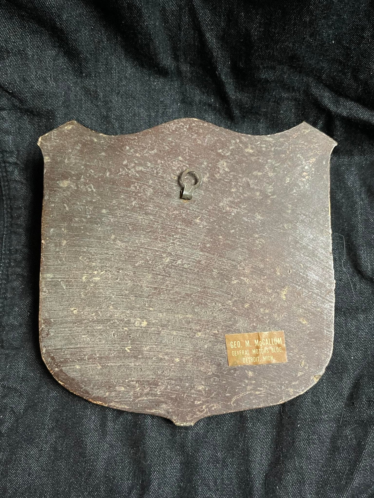 US ARMY "DOING HIS PART" WOODEN SHIELD/PLAQUE
