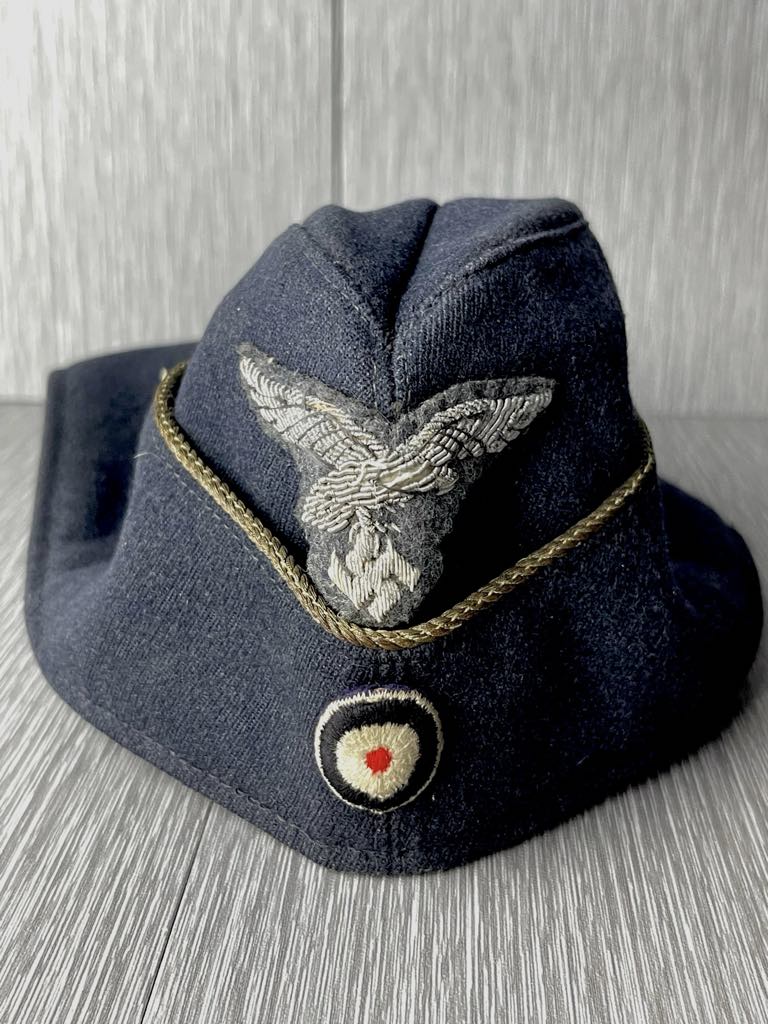 GERMAN WW2 EARLY LUFTWAFFE GENERAL'S M38 OVERSEAS CAP